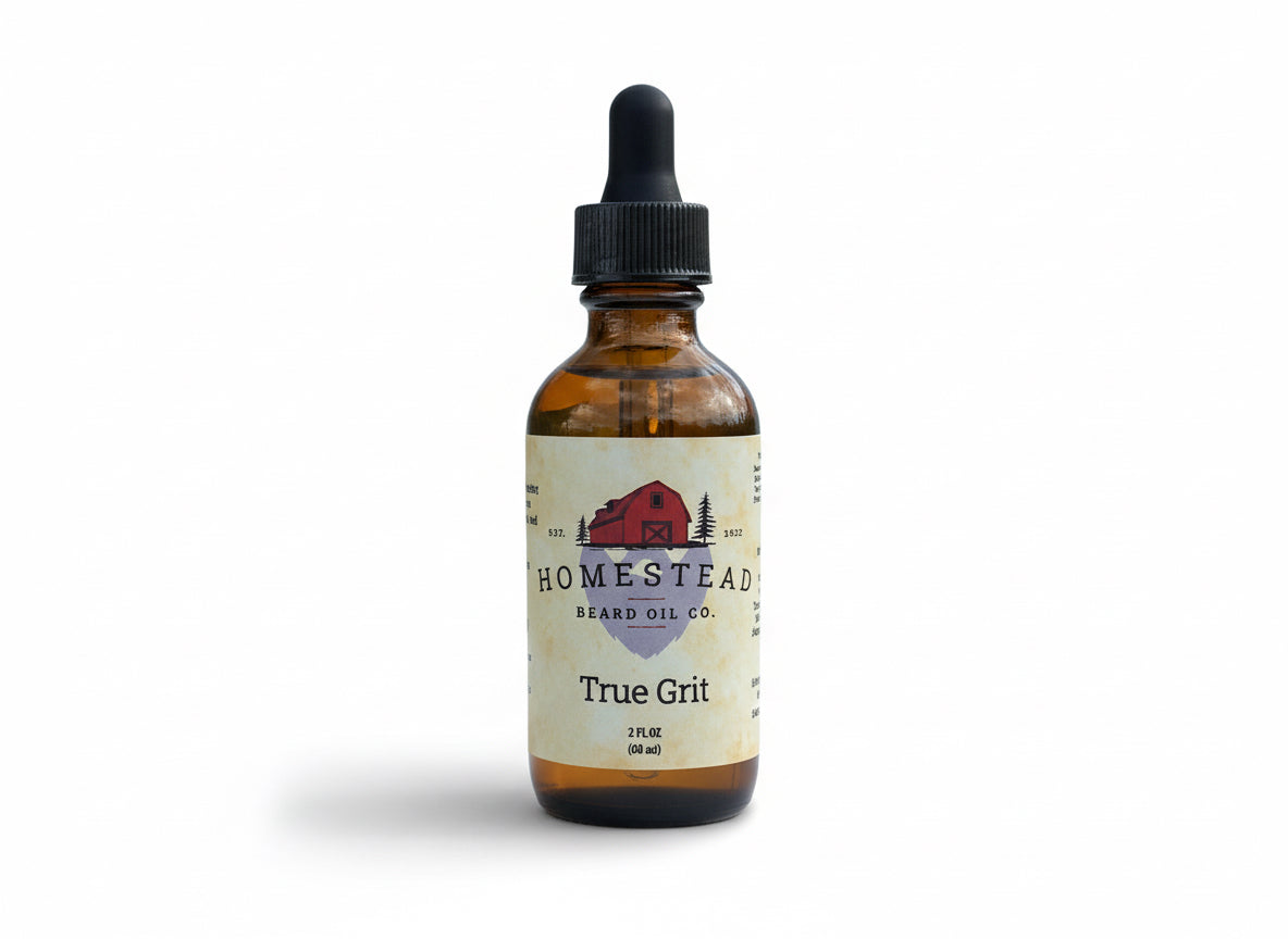 True Grit Beard Oil | Saffron, Amberwood & Cedar Rugged Grooming Oil