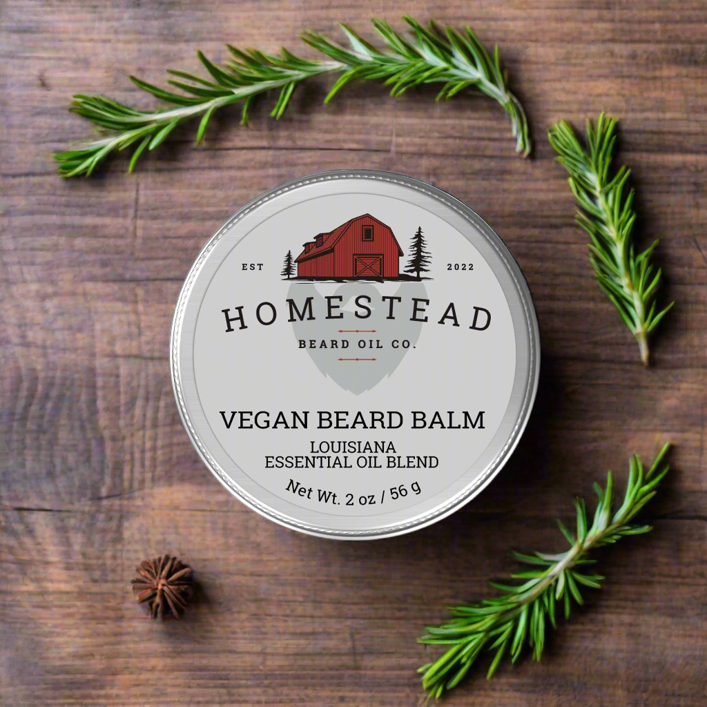 Louisiana Vegan Beard Balm - Homestead Beard Oil Co