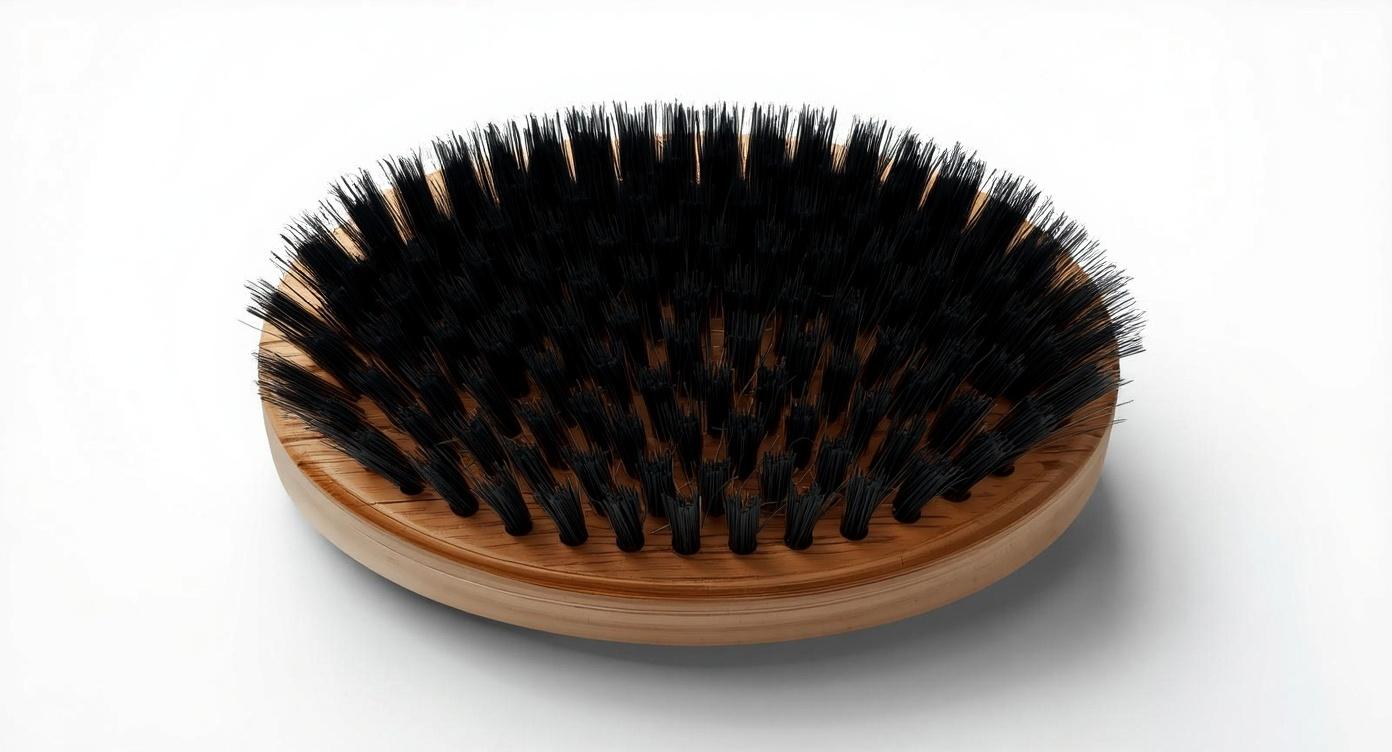 100% Boar Hair Beard Brush | Bamboo & Dutch Wood Grooming Tool
