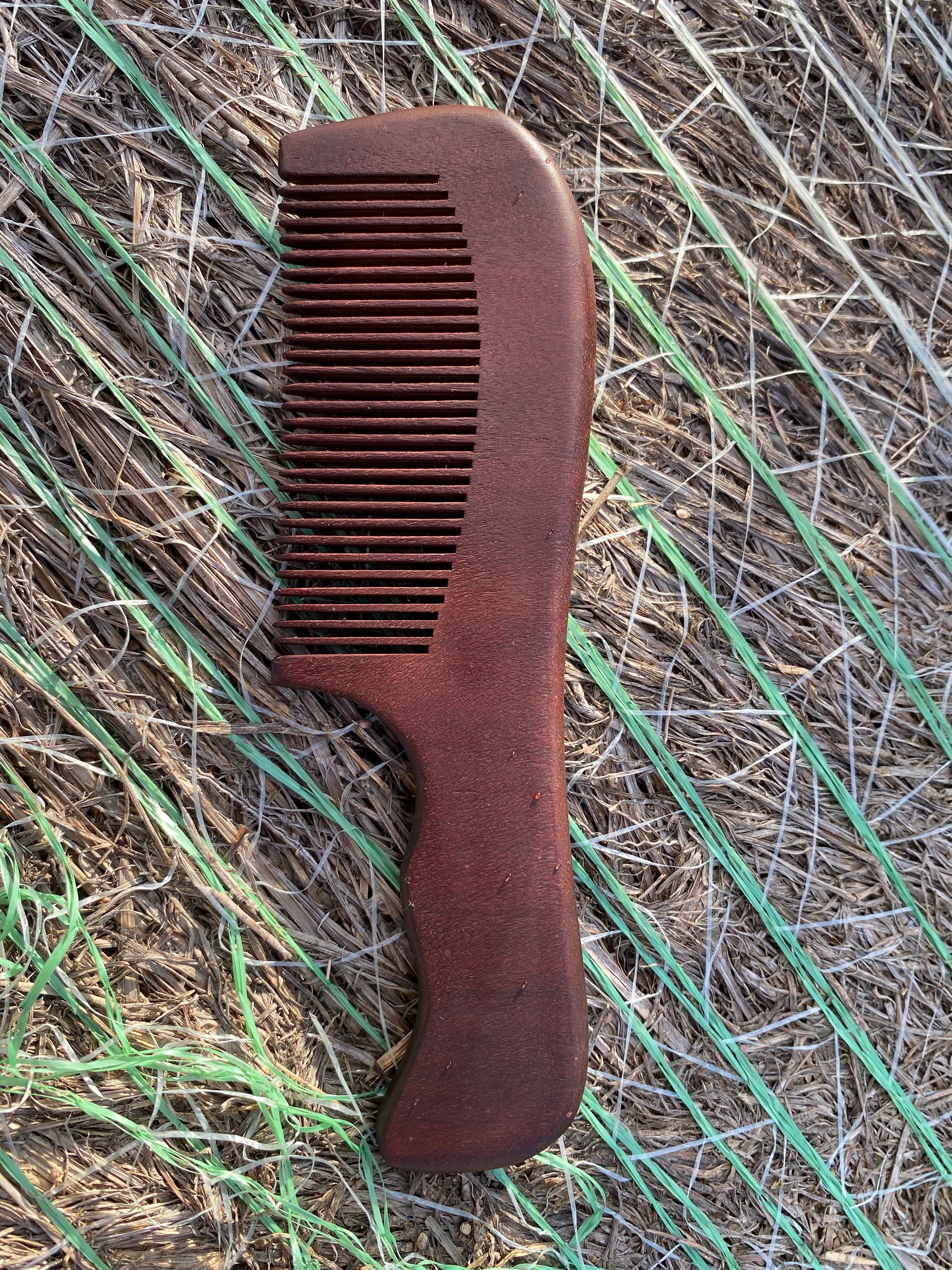 Red Sandalwood Beard Comb 7.5"x2"