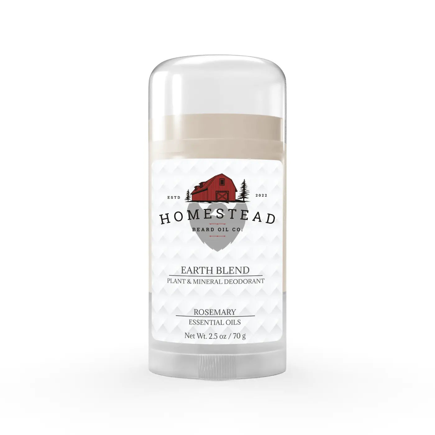 Rosemary Earth Blend Deodorant Stick - Homestead Beard Oil Co