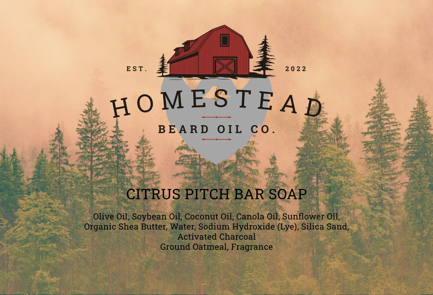 Citrus Pitch Exfoliating Bar Soap | Pine & Orange Artisan Soap