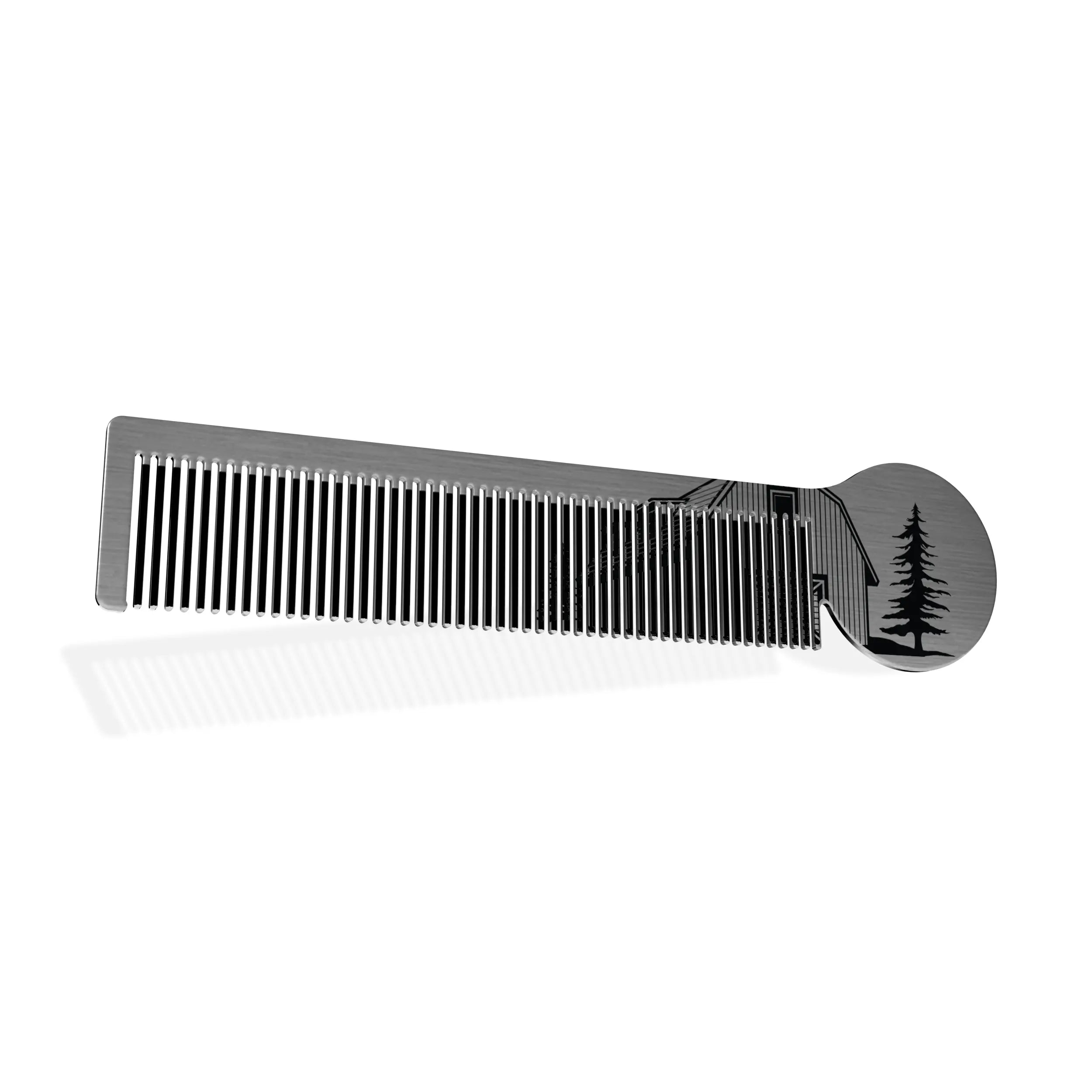 Stainless Moustache Comb - Homestead Beard Oil Co