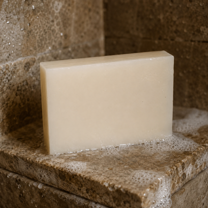 True Grit Goat’s Milk Bar Soap | Saffron & Cedar Woodsy Cologne Soap