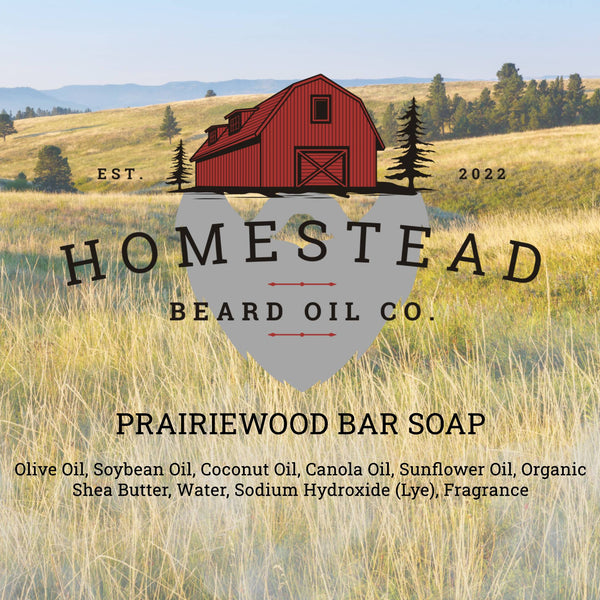 Prairiewood Sandalwood Bar Soap | Hand-Crafted Natural Woodsy Soap