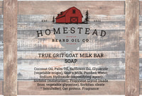True Grit Goat's Milk Bar Soap
