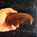 Brown Sandalwood Beard Comb 4.75" x 2"