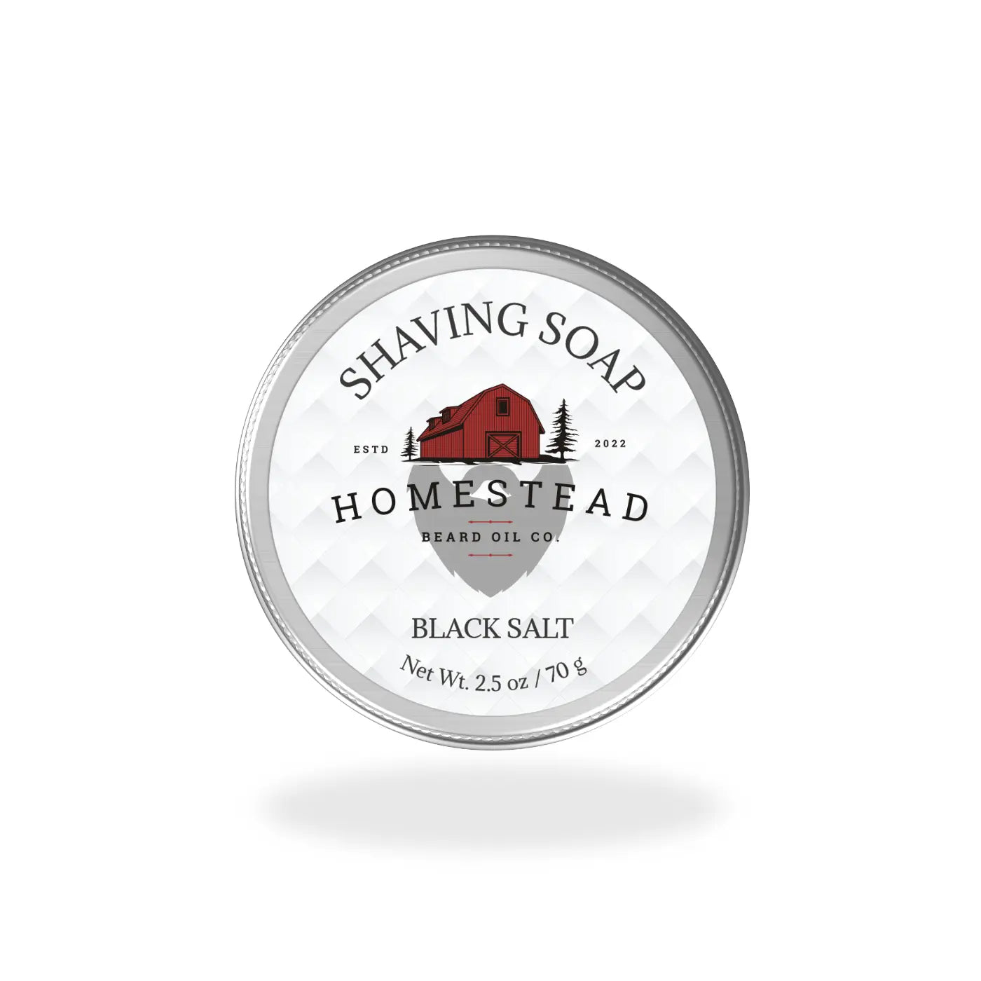 Black Salt Shaving Soap - Homestead Beard Oil Co